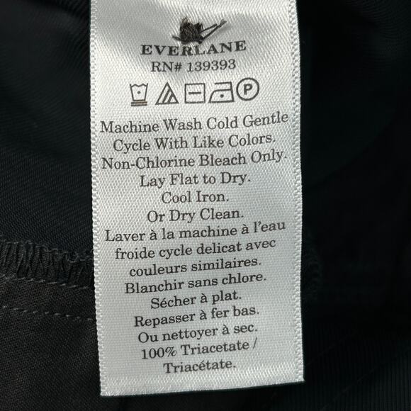 Everlane Japanese GoWeave Way-High Tapered Pant Black Women 6 NWT - Picture 14 of 14